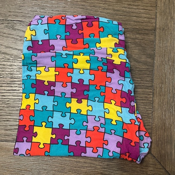 LulaRoe Leggings - Unicorn Puzzle Piece - Picture 1 of 1